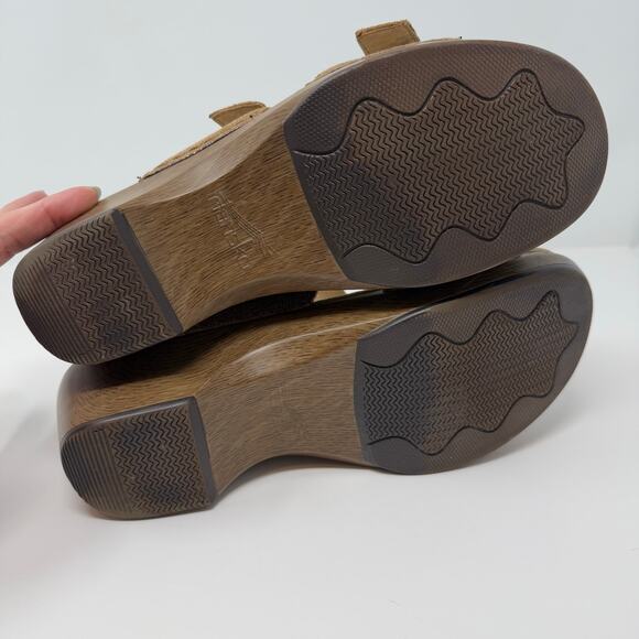 Dansko Slide Sandal Women's 41 (9.5) Brown Leather Sophie Iridescent Summer - Picture 10 of 10